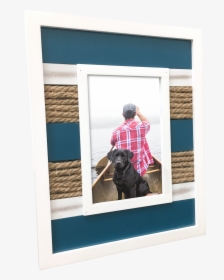 Transparent Rope Frame Png - Boy And Dog On Boat, Png Download, Free Download