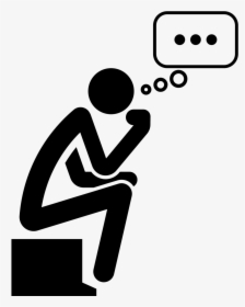 Thinker Icon Png - Icon Thinking Person Png, Transparent Png, Free Download