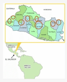 Mapa De El Salvador, HD Png Download, Free Download