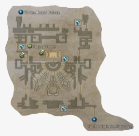Final Fantasy Xii Garamsythe Waterways Map - Final Fantasy 12 Map Size, HD Png Download, Free Download