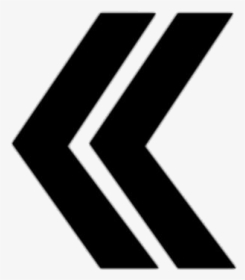 Rewind Arrows Png Transparent Images - Double Arrow Head Symbol, Png Download, Free Download