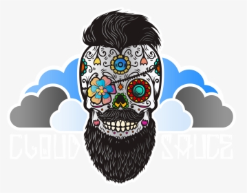 Candy Skull With Beard, HD Png Download, Free Download