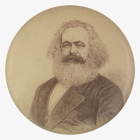 Karl Marx Political Button Museum - Karl Marx Png Circle, Transparent Png, Free Download