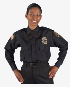 Female Security Guard Png - African American Security Guard, Transparent Png, Free Download