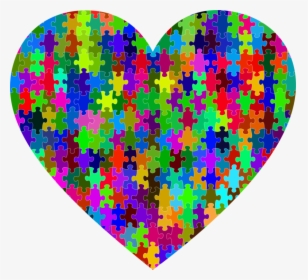 Heart,organ,world Autism Awareness Day - Transparent Autism Awareness Heart, HD Png Download, Free Download