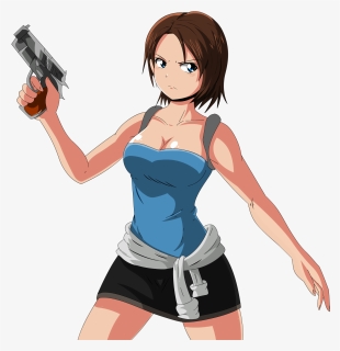 Transparent Jill Valentine Png - Resident Evil Jill Valentine Anime, Png Download, Free Download