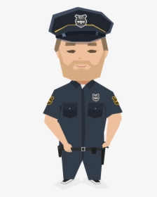 Police Officer Uniform Security Guard - Security Guard Png, Transparent Png, Free Download