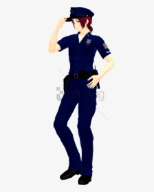 Security-guard - Anime Police Officer Png, Transparent Png, Free Download