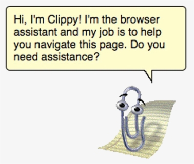 Clippy Webpunk Webcore Microsoft Windows95 Freetoedit - Microsoft Clippy, HD Png Download, Free Download