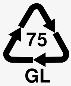 No75 Gls Light Leaded Glass Recycling Logo - Aluminium Recycling, HD Png Download, Free Download