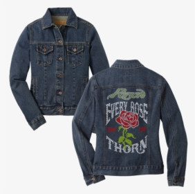Every Rose Has Its Thorn Denim Jacket - Every Rose Has Its Thorn Jacket, HD Png Download, Free Download