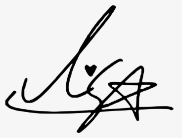 Signature Of Lisa - Lisa Blackpink Signature Png, Transparent Png, Free Download