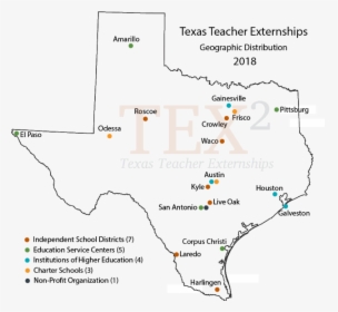 Tex2 Map Of Projects - Map, HD Png Download, Free Download