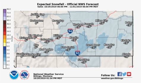 Official Nws Forecast - National Weather Service, HD Png Download, Free Download
