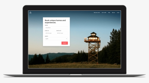 Airbnb Home Page - Airbnb Website, HD Png Download, Free Download