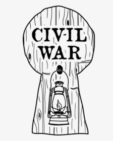 Civil - - Civil War Easy Drawings, HD Png Download, Free Download