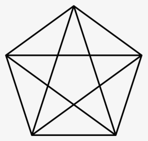 Pentagon With A Star , Png Download - Pentagram In Pentagon, Transparent Png, Free Download