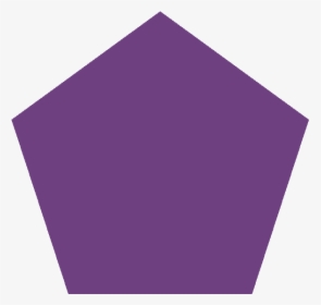 Purple Clipart Pentagon - Purple Pentagon Shape, HD Png Download, Free Download