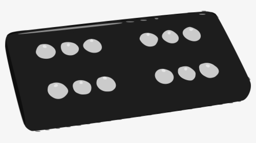Double Six Domino Clip Arts - Double Six Domino Black, HD Png Download, Free Download