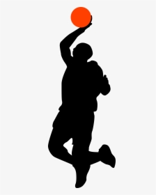 Basketball Trivia Basketball Player Silhouette - Character Basketball Png, Transparent Png, Free Download