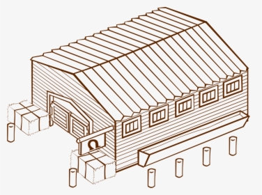 Shack, Wooden House, Shed, Warehouse, Store - Stable Clip Art, HD Png Download, Free Download