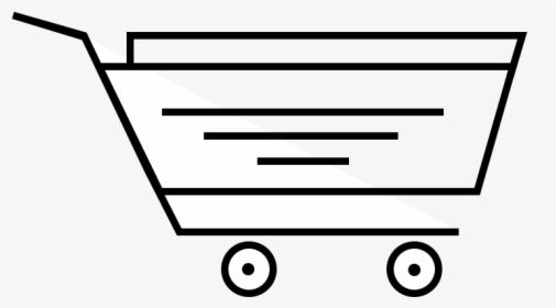 Shopping Cart Icon Png Free Download - Line Art, Transparent Png, Free Download