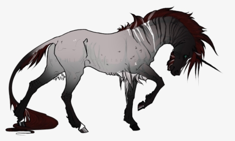 Badass Fukin Unicorn Dam Rite By P - Badass Horse Drawing, HD Png Download, Free Download