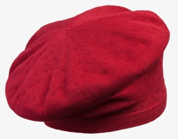 Red Knitted Beret - Knit Cap, HD Png Download, Free Download