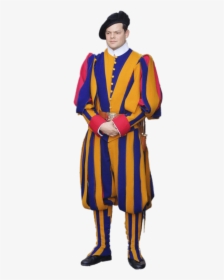Swiss Guard With Black Beret - Swiss Guard Png, Transparent Png, Free Download