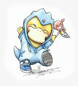 #psyduck #pokemon #serenapokemon - Psyduck Tattoo, HD Png Download, Free Download