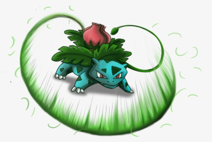 Ivysaur Used Vine Whip By Shinragod For The Ga-hq Pokemon - Ivysaur Fan Art, HD Png Download, Free Download