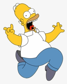 Homer Marge Bart Lisa - Homer Simpson Running Png, Transparent Png, Free Download