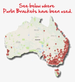 Purlin Bracket Sold Map August 2017 - Map, HD Png Download, Free Download