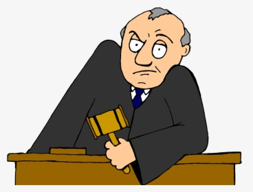 Cartoon Not With Gavel - Lawsuit Clipart, HD Png Download, Free Download