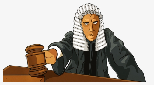 Powdered Wig And Gavel, HD Png Download, Free Download