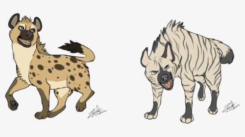 Transparent Hyenas Clipart - Drawing Striped Hyena, HD Png Download, Free Download