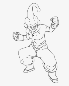 Pin Kid Buu Colouring Pages Majin Lamp And Picture - Kid Buu Coloring Pages, HD Png Download, Free Download