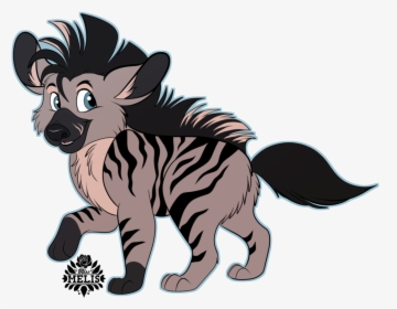 Striped Hyena Pup By Miss - Striped Hyena Hyena Pups, HD Png Download, Free Download