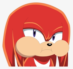 Knuckles Puffy Cheeks - Knuckles Sonic X, HD Png Download, Free Download