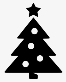 Transparent Christmas Tree Icon Png - Silhouette Christmas Tree Clipart, Png Download, Free Download