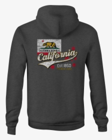 Cali Zip Up Hoodie California Flag Hooded Sweatshirt - Hoodie, HD Png Download, Free Download