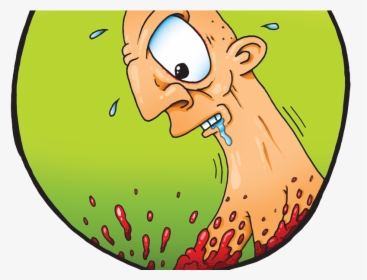 Psycho Blood Drool Killer Character Man Cartoon Comic - Cartoon, HD Png Download, Free Download