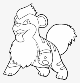 058 Officer Jennyjamesmorrison"s Growlithe By Realarpmbq - Arcanine Lineart, HD Png Download, Free Download