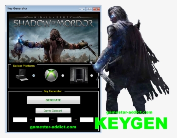 Middle Earth Shadow Of Mordor Keygen - Shadow Of Mordor Png, Transparent Png, Free Download