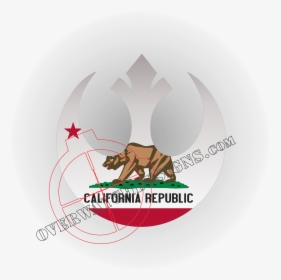 Rebel California Decal - California State Flag, HD Png Download, Free Download