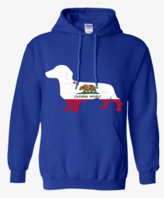 Dachshund California Flag Pullover Hoodie 8 Oz - California Grunge Style Flag, HD Png Download, Free Download