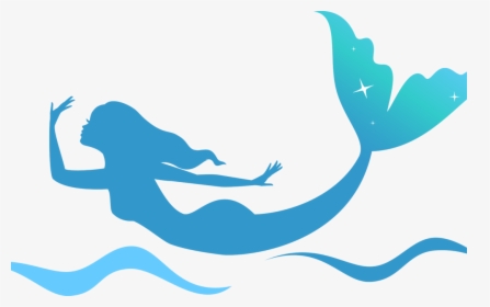Mermaid Swim Instructor - Silhouette Mermaid Tail Png, Transparent Png, Free Download