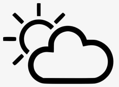 Sunny Weather - Weather Line Icon Png, Transparent Png, Free Download