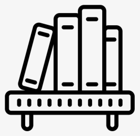 Book Shelf Icon - Shelf Of Books Icon, HD Png Download, Free Download