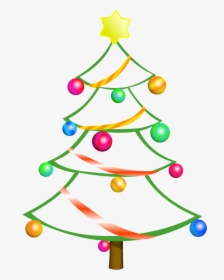 Modern Christmas Tree Clipart Free - Clipart Christmas Tree, HD Png Download, Free Download